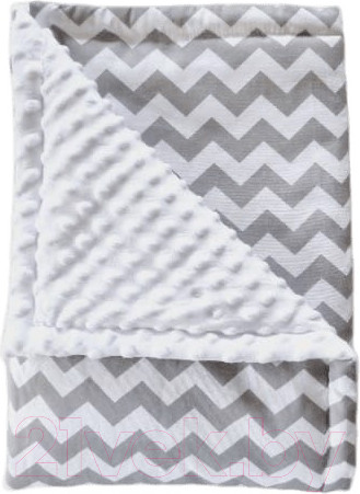 Изображение товара Плед для малышей Sofi Зигзаги 90x90 / 5030-3 (серый)