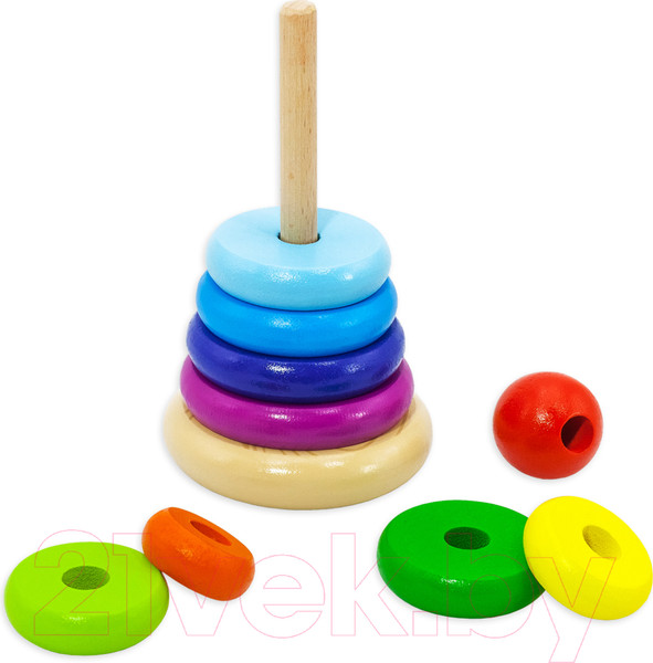 Изображение товара Развивающий игровой набор Alatoys Пирамидка. Десятка / П10