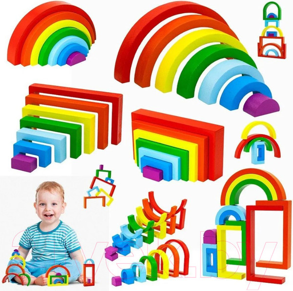 Изображение товара Развивающий игровой набор Alatoys Пирамидка / ПСТ06