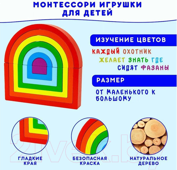 Изображение товара Развивающий игровой набор Alatoys Пирамидка / ПСТ06