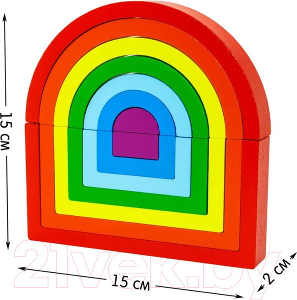 Изображение товара Развивающий игровой набор Alatoys Пирамидка / ПСТ06