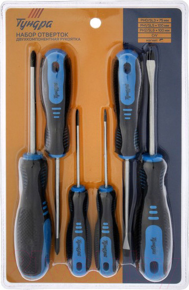 Изображение товара Набор отверток Tundra 1858745