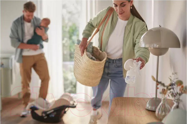 Изображение товара Молокоотсос ручной Philips AVENT Natural Motion с бутылочкой для кормления / SCF430/10