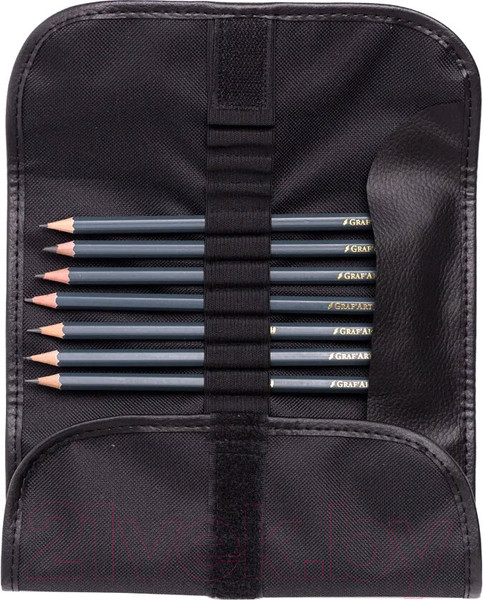 Изображение товара Набор простых карандашей Малевичъ Graf'Art / 830213 (8шт, черный)