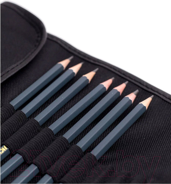 Изображение товара Набор простых карандашей Малевичъ Graf'Art / 830213 (8шт, черный)