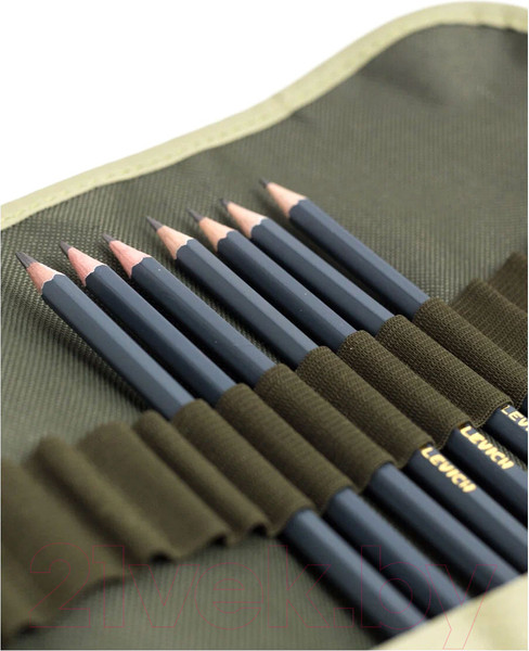 Изображение товара Набор простых карандашей Малевичъ Graf'Art / 830215 (8шт, оливковый)