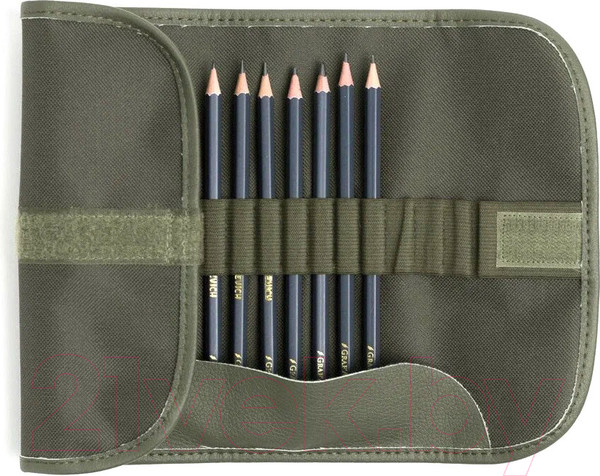 Изображение товара Набор простых карандашей Малевичъ Graf'Art / 830215 (8шт, оливковый)