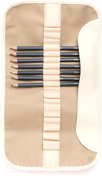 Изображение товара Набор простых карандашей Малевичъ Graf'Art / 830214 (8шт, бежевый)
