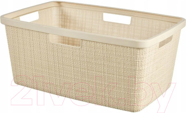 Изображение товара Корзина для белья Curver Jute / 245980 (кремовый)