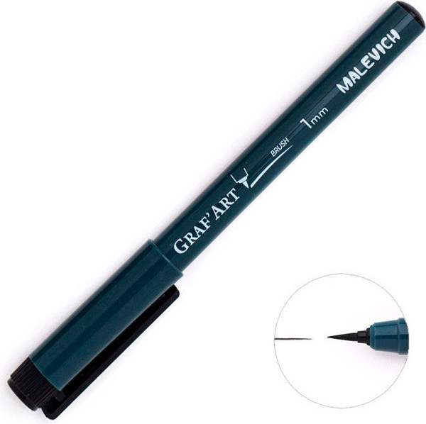Изображение товара Ручка капиллярная Малевичъ Graf'Art / 196200 (кисть тонкая S)
