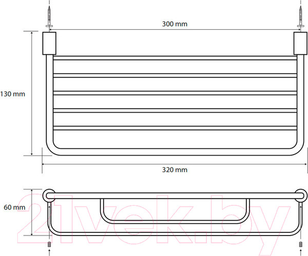 Изображение товара Полка для ванной Bemeta Cytro 102308070