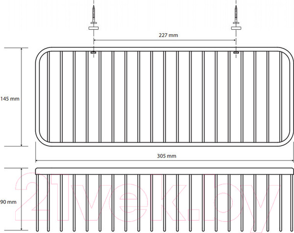 Изображение товара Полка для ванной Bemeta Cytro 102308070