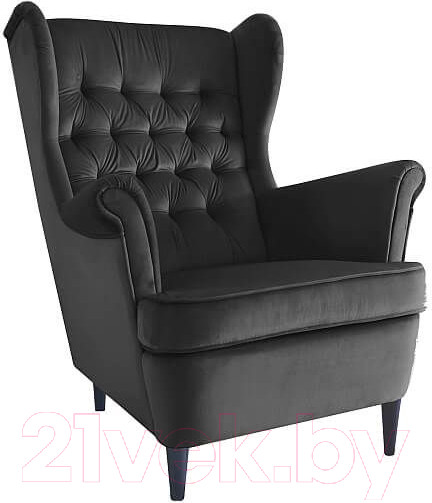 Изображение товара Кресло мягкое Signal Harry Velvet (Bluvel 19, черный/венге)