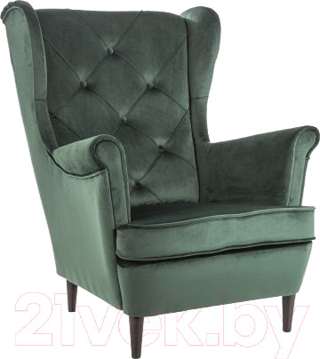 Изображение товара Кресло мягкое Signal Lady Velvet (Bluvel 78 зеленый/венге)