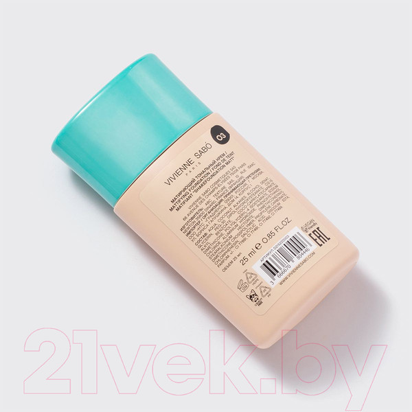 Изображение товара Тональный крем Vivienne Sabo Shake Foundation Matt тон 03  (25мл)