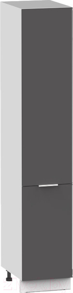 Изображение товара Шкаф-пенал кухонный Интермебель Микс Топ П 2140-2-400 (графит серый)