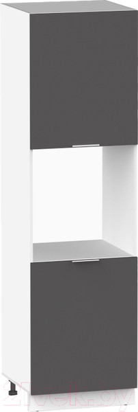 Изображение товара Шкаф-пенал кухонный Интермебель Микс Топ П 2140-4-600 (графит серый)