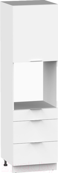 Изображение товара Шкаф-пенал кухонный Интермебель Микс Топ П 2140-6-600 Ш (белый премиум)