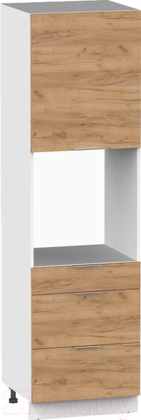 Изображение товара Шкаф-пенал кухонный Интермебель Микс Топ П 2140-6-600 Ш (дуб крафт золотой)