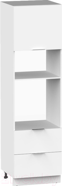 Изображение товара Шкаф-пенал кухонный Интермебель Микс Топ П 2140-8-600 Ш (белый премиум)