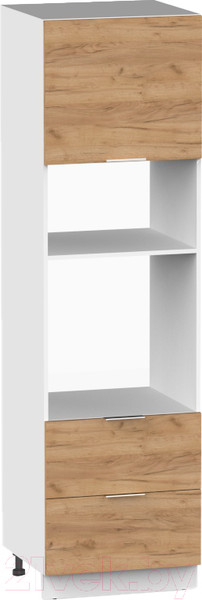 Изображение товара Шкаф-пенал кухонный Интермебель Микс Топ П 2140-8-600 Ш (дуб крафт золотой)