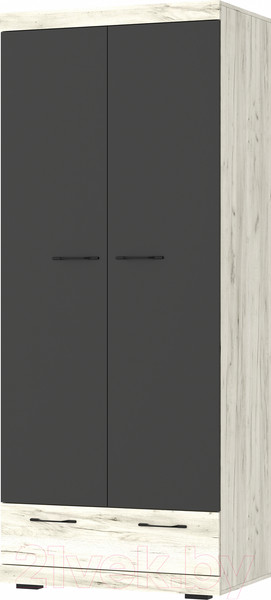 Изображение товара Шкаф Памир Соната ШС-900 (крафт белый/антрацит)