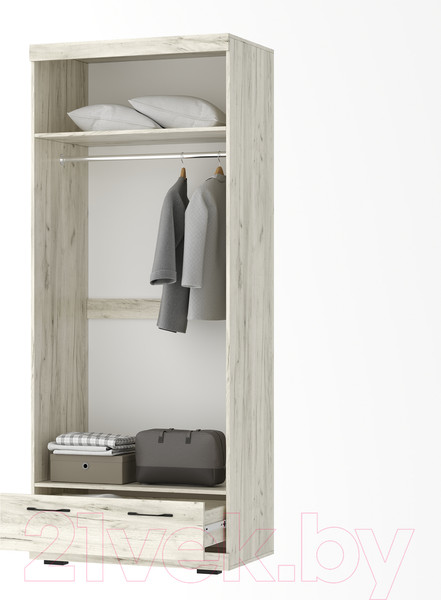 Изображение товара Шкаф Памир Соната ШС-900 (крафт белый/антрацит)