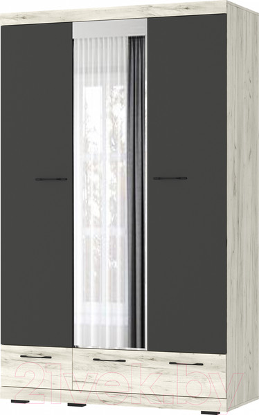 Изображение товара Шкаф Памир Соната ШСЗ-1350 (крафт белый/антрацит)