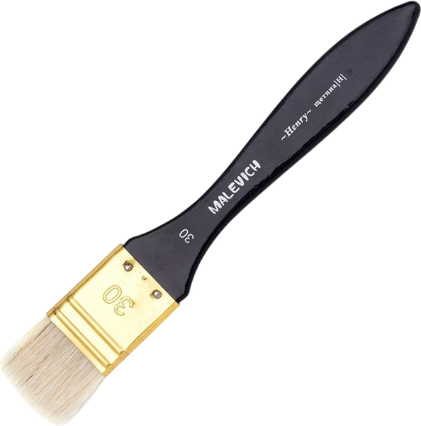 Изображение товара Кисть для рисования Малевичъ Henry №30 / 791330 (флейц)