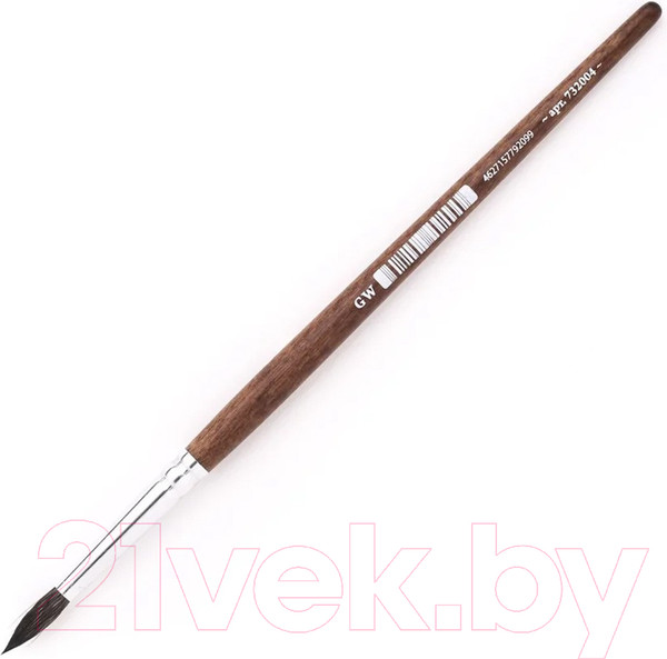 Изображение товара Кисть для рисования Малевичъ Nature №4 / 732004 (круглая)