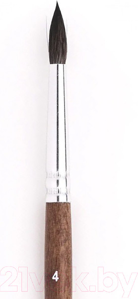 Изображение товара Кисть для рисования Малевичъ Nature №4 / 732004 (круглая)