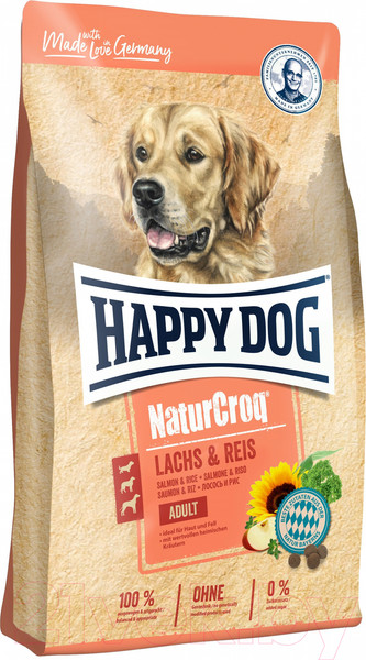Изображение товара Сухой корм для собак Happy Dog NaturCroq Lachs & Reis / 61024 (11кг)