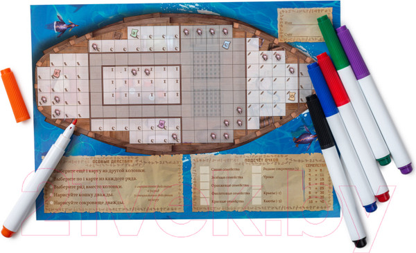 Изображение товара Дополнение к настольной игре GaGa Остров кошек. Исследуй и рисуй / GG291