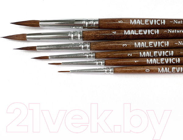 Изображение товара Кисть для рисования Малевичъ Nature №3 / 732103 (круглая)