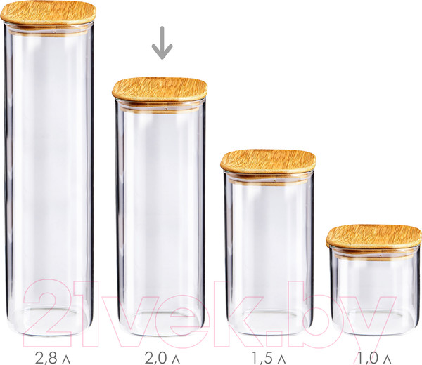 Изображение товара Емкость для хранения Appetite Studio BM2012-3S