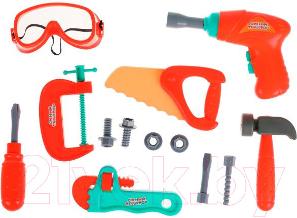 Изображение товара Набор инструментов игрушечный Играем вместе Синий трактор / ZY1235626-R (48)