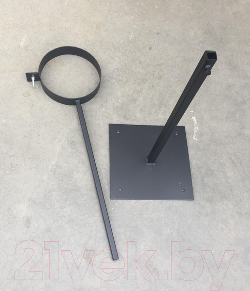 Изображение товара Кронштейн для дымохода КПД Телескопический 2мм 230 (250-950мм, черный)