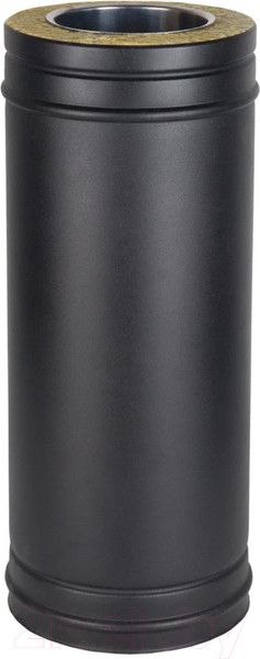 Изображение товара Труба дымохода КПД Сэндвич 500мм 150х230 (черный)