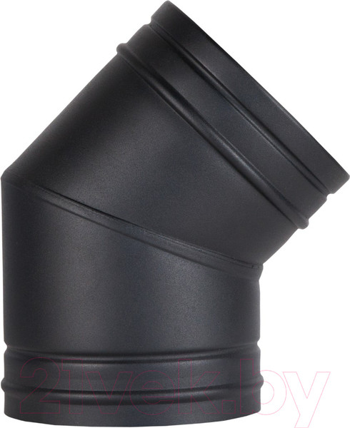 Изображение товара Поворот дымохода КПД Сэндвич 45 150х230 (черный)