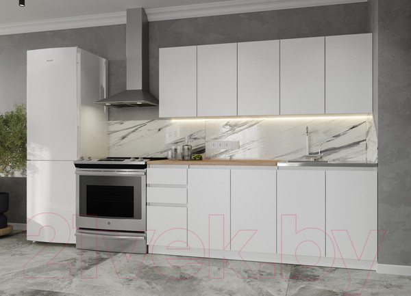 Изображение товара Кухонный гарнитур ДСВ Мори 2.0 (белый)