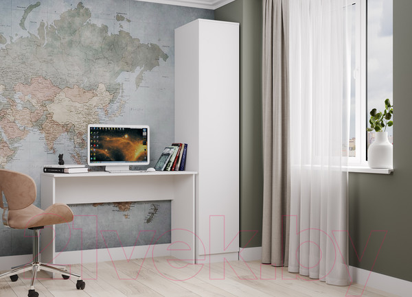 Изображение товара Шкаф ДСВ Мори МШ 400.1 (белый)