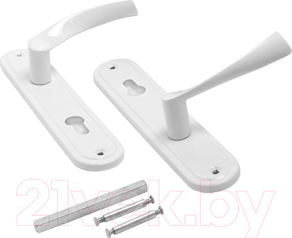 Изображение товара Ручка дверная Аллюр 103-1 85мм WW (белый)