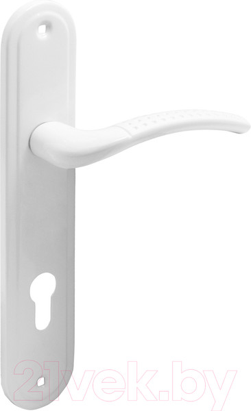 Изображение товара Ручка дверная Аллюр 132-1 85мм WW (белый)