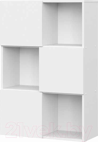 Изображение товара Стеллаж Mio Tesoro Фридрих-6 (белый текстурный)