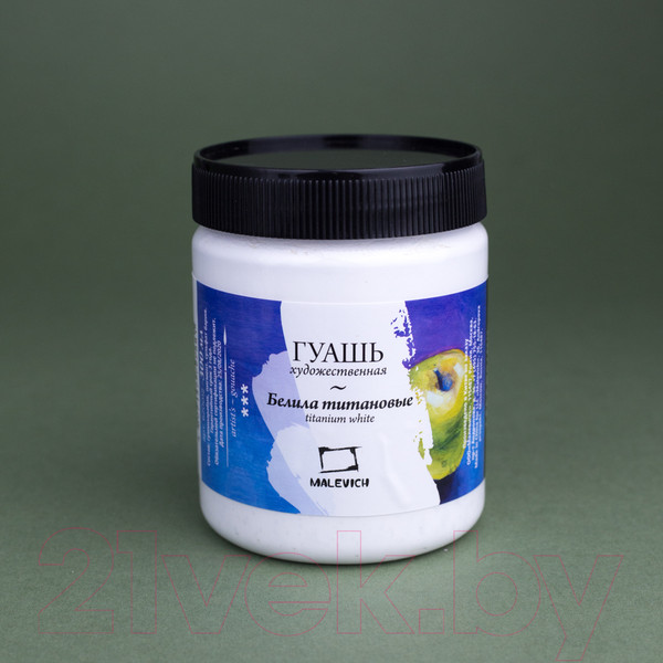 Изображение товара Гуашь Малевичъ 620012 (300мл, белила титановые)