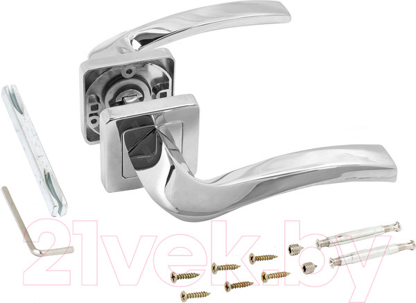 Изображение товара Ручка дверная Аллюр Арт Паола 2120 CP (хром)