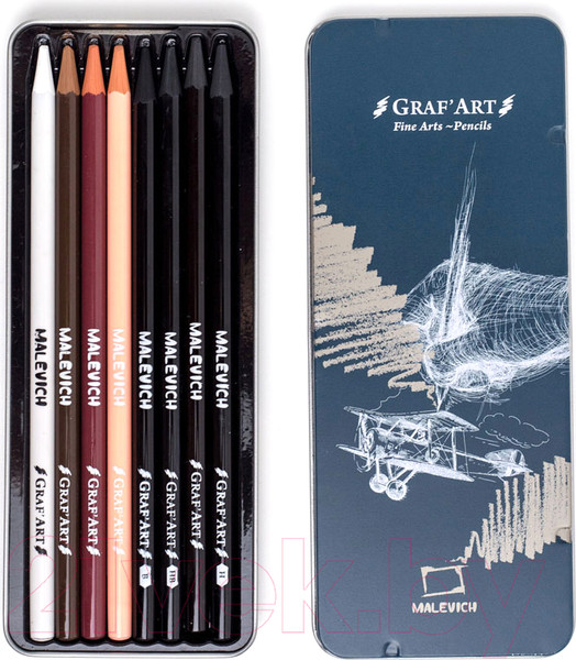 Изображение товара Набор цветных карандашей Малевичъ 197901 (8шт)