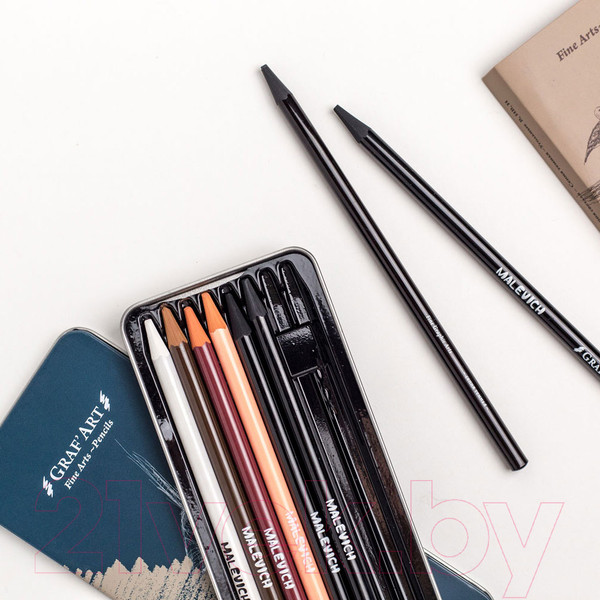 Изображение товара Набор цветных карандашей Малевичъ 197901 (8шт)