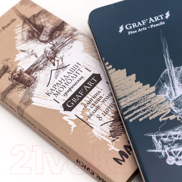 Изображение товара Набор цветных карандашей Малевичъ 197901 (8шт)