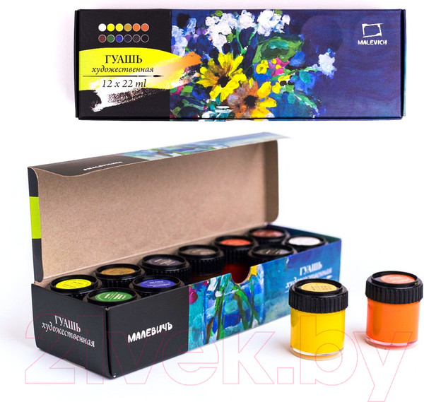 Изображение товара Гуашь Малевичъ 620022 (12цв)
